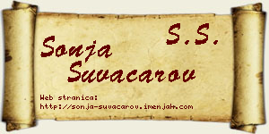 Sonja Suvačarov vizit kartica